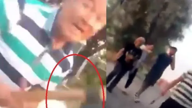 Ankara'da baltalı tehdit! Korku donu anlar kamerada!