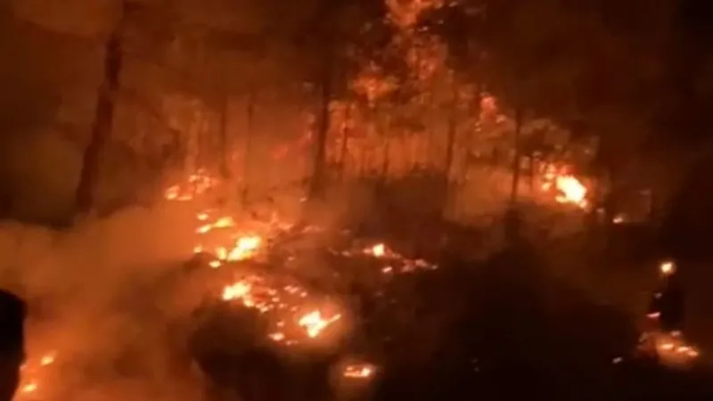 Antalya'da Korkutan Yangın! Alevler Köyü Tehdit Etti