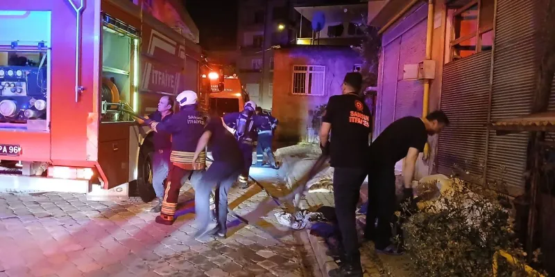Samsun Canik'te Yangın Kabusu! İtfaiyeci ve Yaşlı Kadın Yaralı