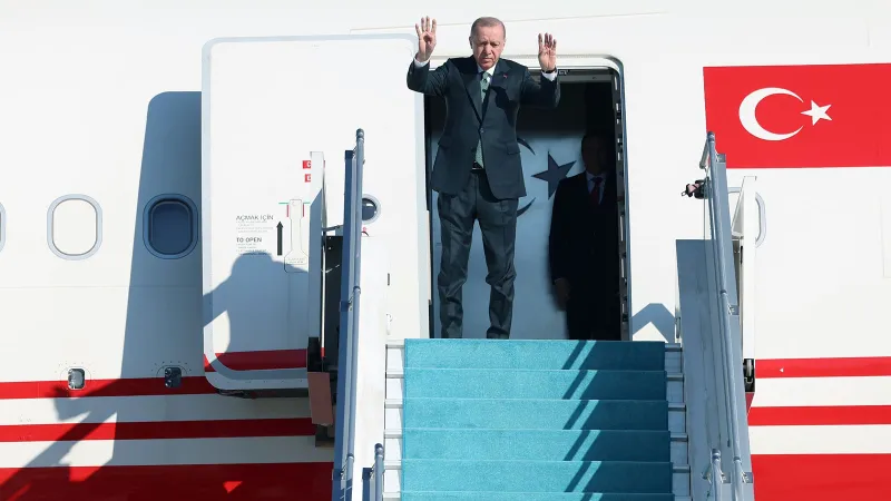 Cumhurbaşkanı Erdoğan, Azerbaycan'a gitti
