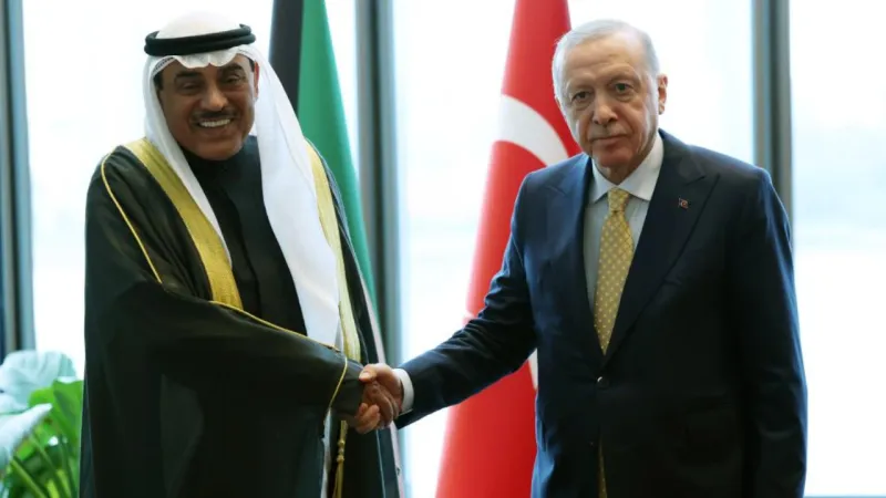 Cumhurbaşkanı Erdoğan, Kuveyt Veliaht Prensini kabul etti