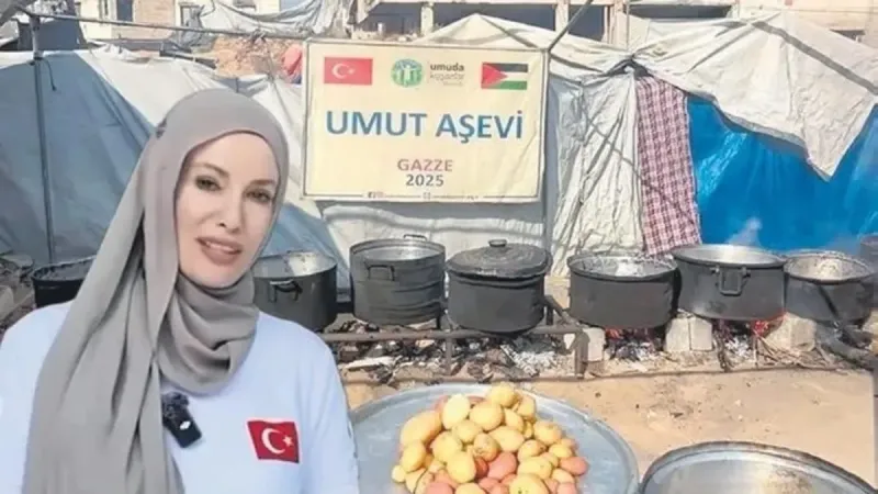 Gamze Özçelik'ten Gazze'ye Umut Işığı! Bombalara Rağmen Yılmadı