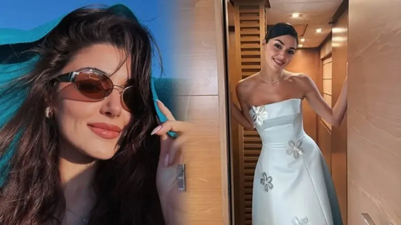 Hande Erçel pozlarıyla sosyal medyayı salladı! Fiyatı dikkat çekti