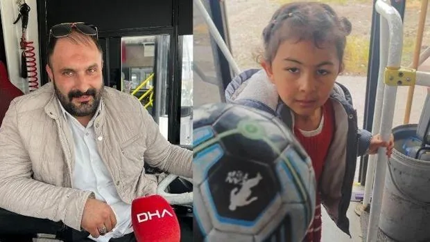 Kayseri'de Otobüs Şoföründen Minik Kalbe Dokunuş!
