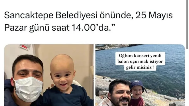 Kanseri Yenen Minik Samet'e Destek Yağıyor! Balonlar Uçurulacak