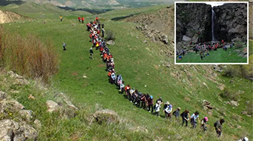 Kars'ta Doğa Tutkunları Kağızman'ı Yürüdü! Şelale Keşfi