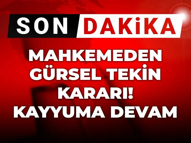 Son dakika | İtiraz reddedildi: Tekin kayyumluğa devam edecek