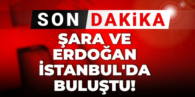 Son Dakika | Şara ve Erdoğan İstanbul'da buluştu