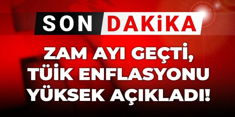 Son dakika | TÜİK Temmuz enflasyonunu açıkladı