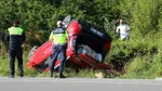 Takla atan otomobildeki aile ölümden döndü: 1’i bebek 4 yaralı