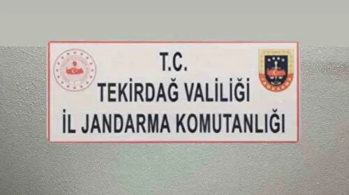 Tekirdağ'da jandarmadan uyuşturucu ve silah operasyonu