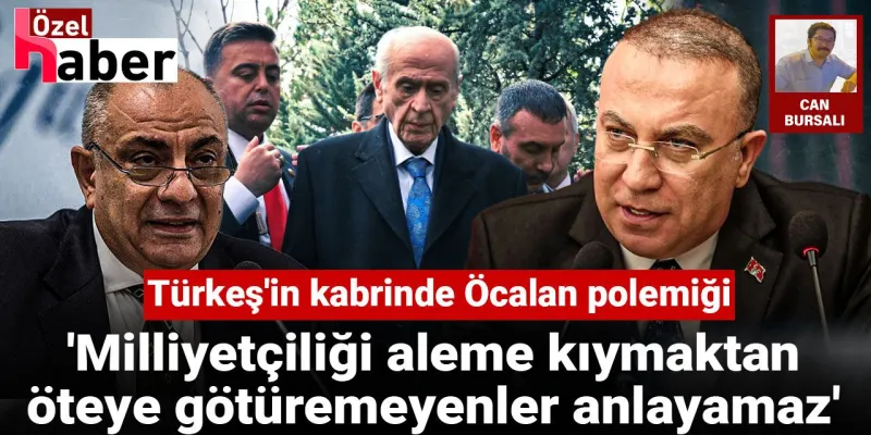 Türkeş'in Kabrinde Öcalan Kavgası! Bahçeli'ye Sert Sözler