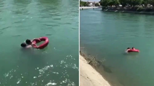 Yeğenini kurtardı kendi boğularak can verdi
